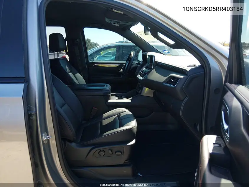 2024 CHEVROLET TAHOE VIN 1GNSCRKD5RR403184 — фото 5