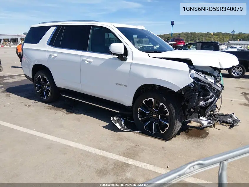 CHEVROLET TAHOE 2025, VIN 1GNS6NRD5SR340079