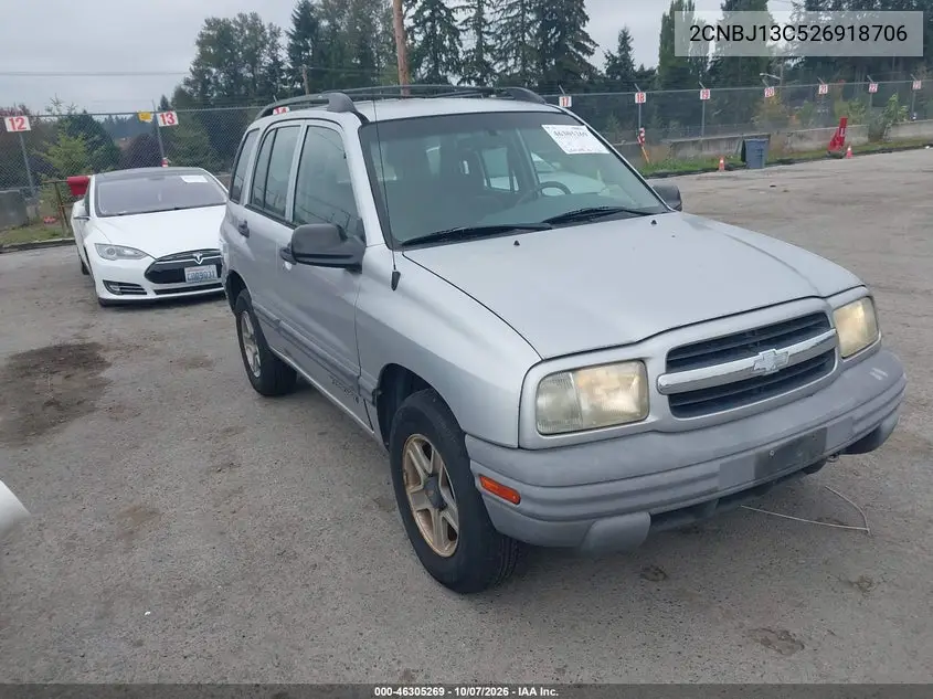 CHEVROLET TRACKER 2002, VIN 2CNBJ13C526918706