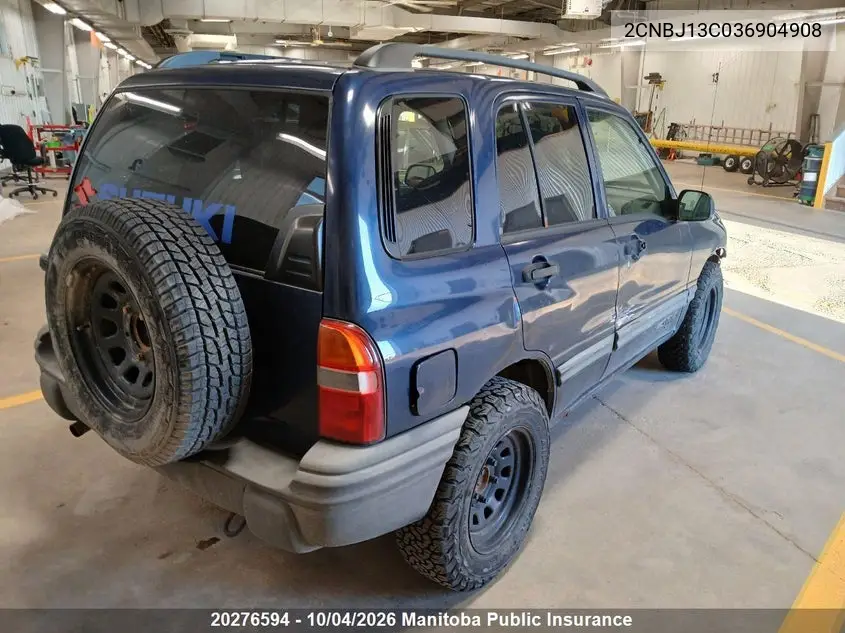 2003 CHEVROLET TRACKER VIN 2CNBJ13C036904908 — фото 4