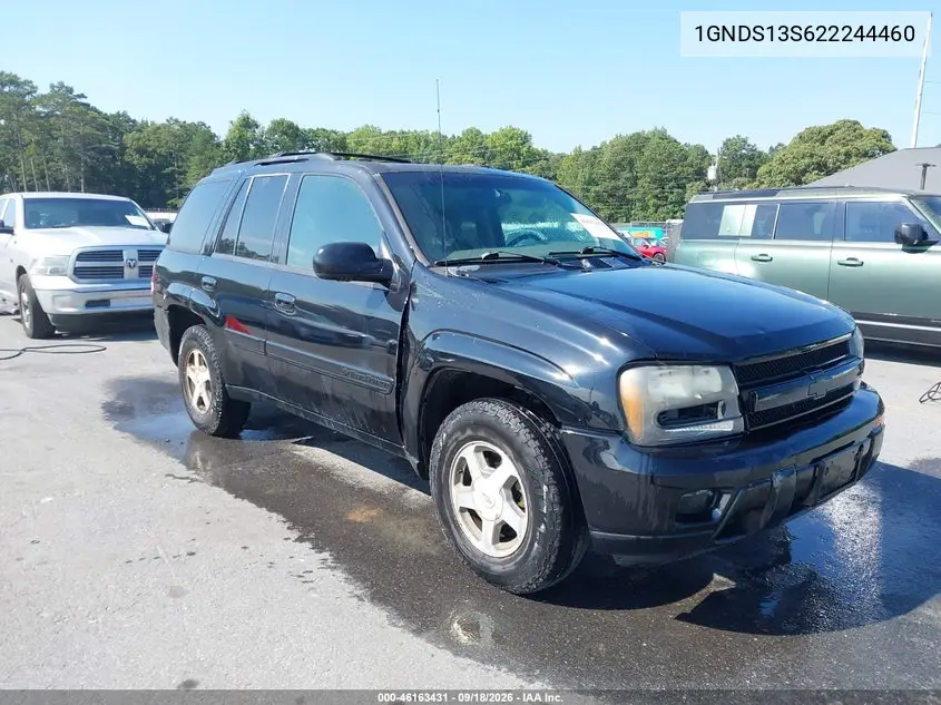 CHEVROLET TRAILBLAZER 2002, VIN 1GNDS13S622244460