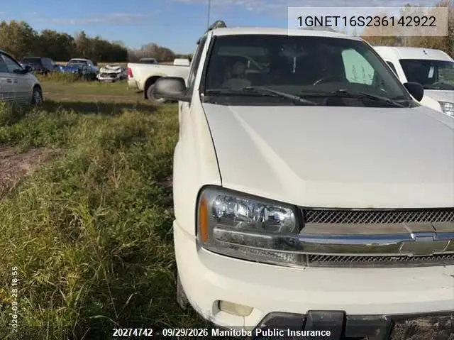 CHEVROLET TRAILBLAZER 2003, VIN 1GNET16S236142922