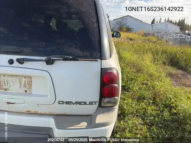 2003 CHEVROLET TRAILBLAZER VIN 1GNET16S236142922 — фото 3