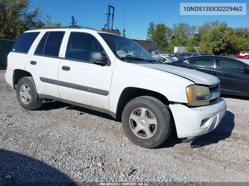 CHEVROLET TRAILBLAZER 2003, VIN 1GNDS13SX32229462