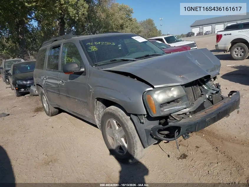 CHEVROLET TRAILBLAZER 2003, VIN 1GNET16S436161617