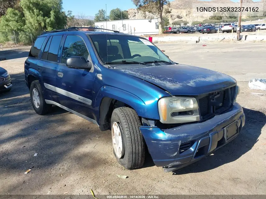 CHEVROLET TRAILBLAZER 2003, VIN 1GNDS13SX32374162