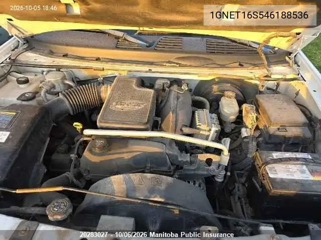 2004 CHEVROLET TRAILBLAZER VIN 1GNET16S546188536 — фото 10