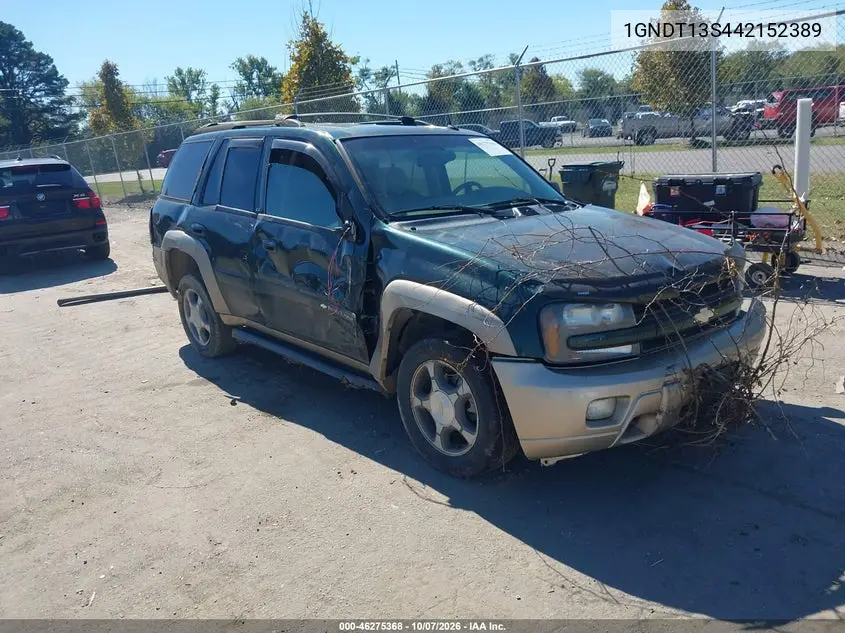 CHEVROLET TRAILBLAZER 2004, VIN 1GNDT13S442152389