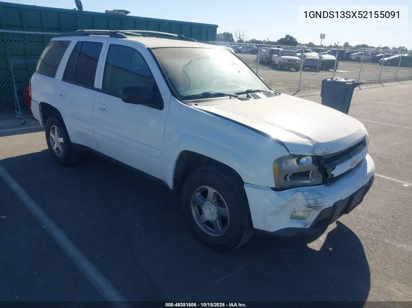 CHEVROLET TRAILBLAZER 2005, VIN 1GNDS13SX52155091