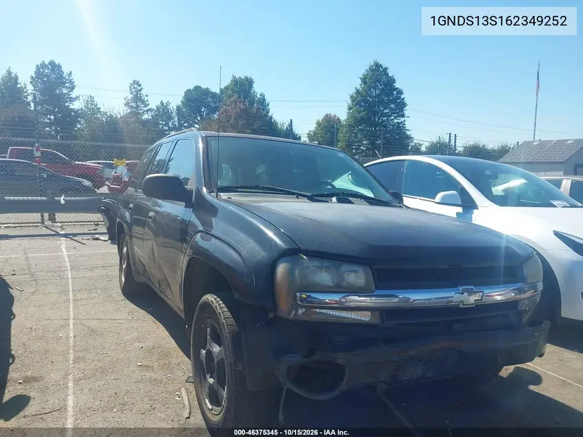 CHEVROLET TRAILBLAZER 2006, VIN 1GNDS13S162349252