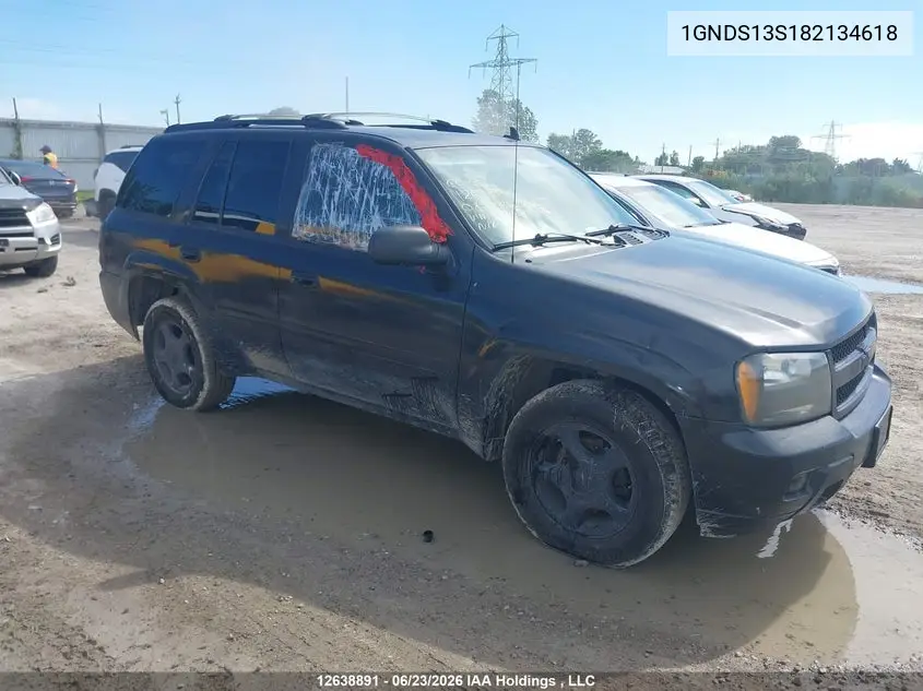 CHEVROLET TRAILBLAZER 2008, VIN 1GNDS13S182134618