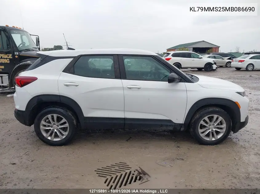 2021 CHEVROLET TRAILBLAZER VIN KL79MMS25MB086690 — фото 12