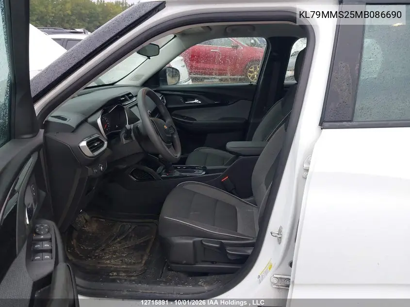 2021 CHEVROLET TRAILBLAZER VIN KL79MMS25MB086690 — фото 16