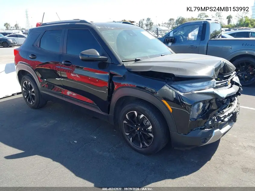 CHEVROLET TRAILBLAZER 2021, VIN KL79MPS24MB153992