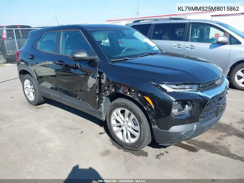 CHEVROLET TRAILBLAZER 2021, VIN KL79MMS25MB015862
