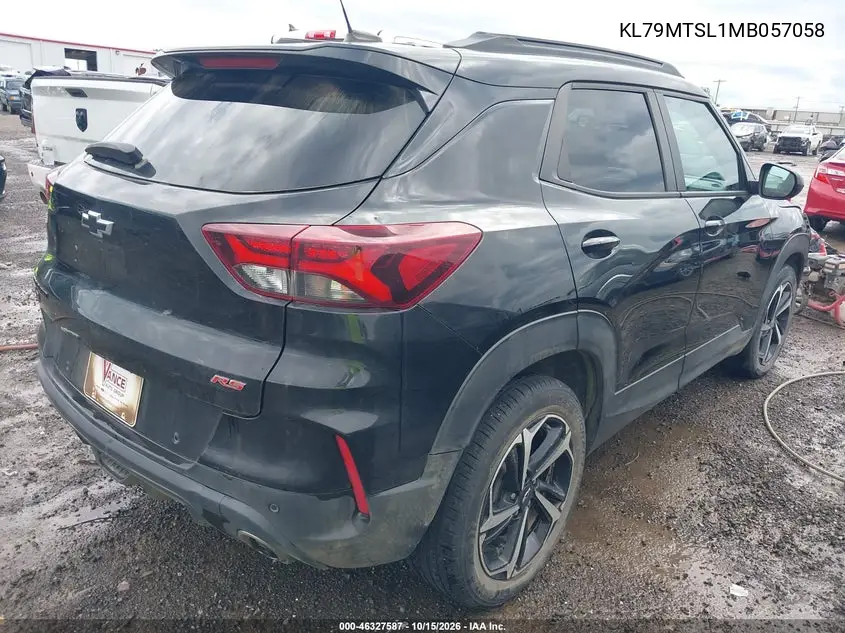 2021 CHEVROLET TRAILBLAZER VIN KL79MTSL1MB057058 — фото 4