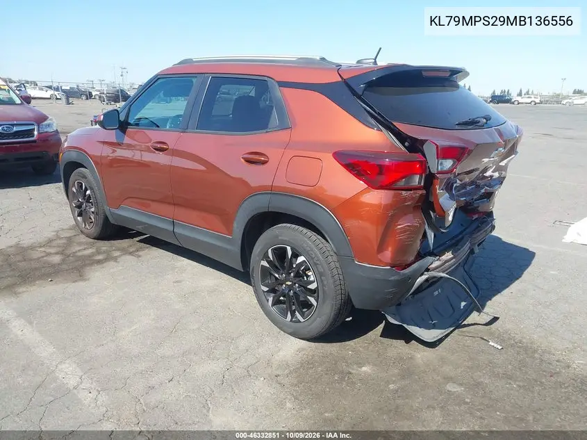 2021 CHEVROLET TRAILBLAZER VIN KL79MPS29MB136556 — фото 3