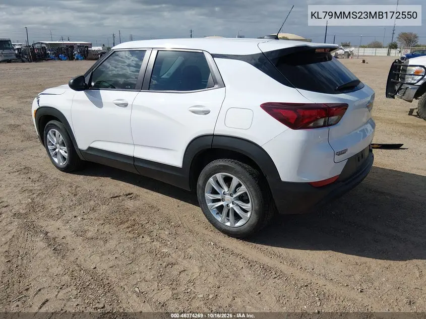 2021 CHEVROLET TRAILBLAZER VIN KL79MMS23MB172550 — фото 3
