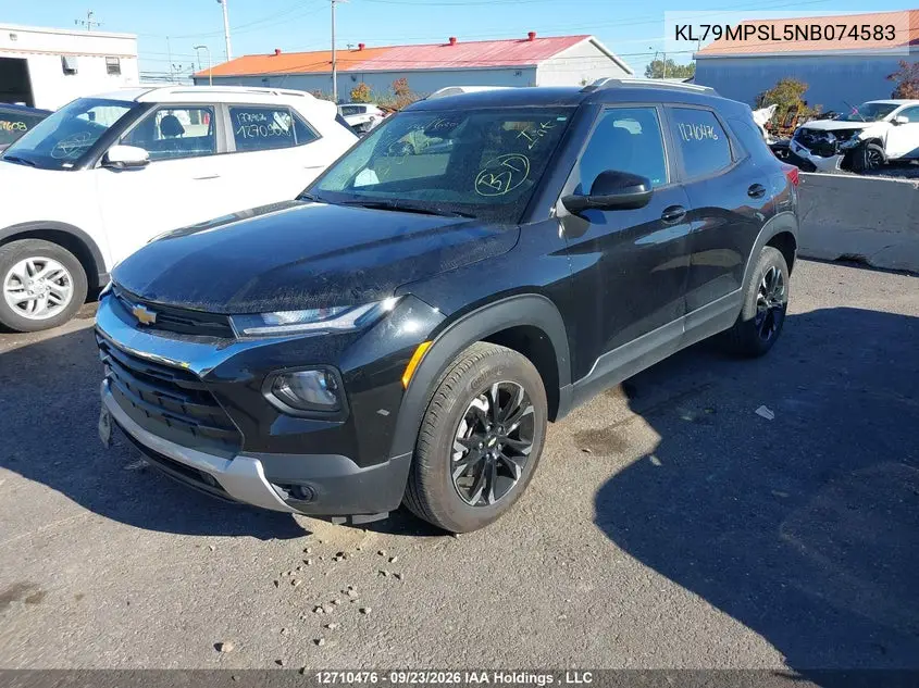 2022 CHEVROLET TRAILBLAZER VIN KL79MPSL5NB074583 — фото 2