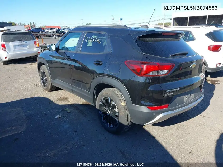 2022 CHEVROLET TRAILBLAZER VIN KL79MPSL5NB074583 — фото 3