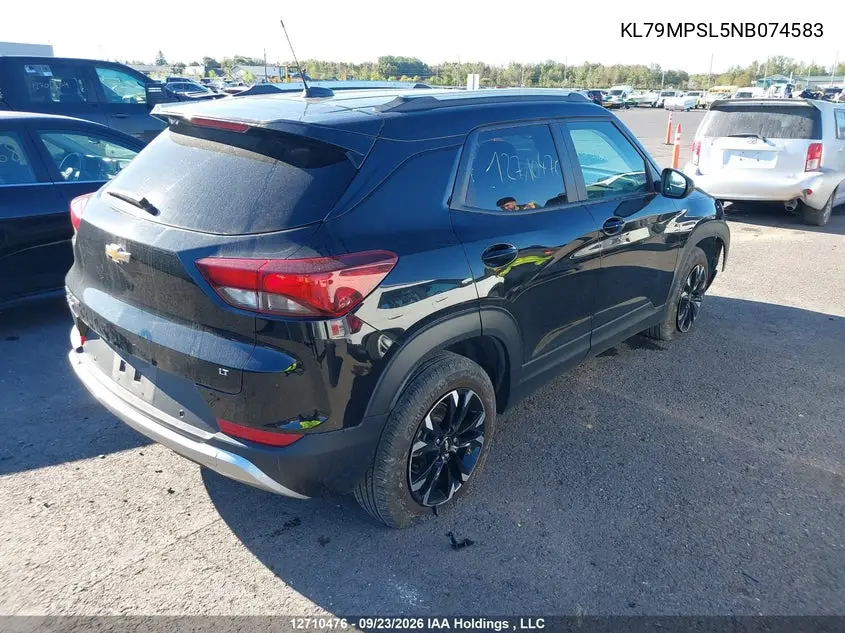 2022 CHEVROLET TRAILBLAZER VIN KL79MPSL5NB074583 — фото 4