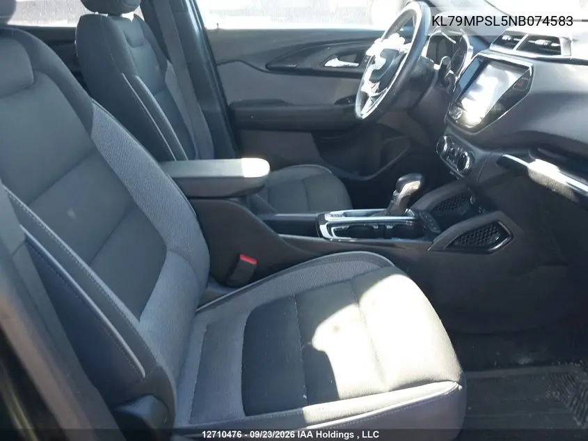 2022 CHEVROLET TRAILBLAZER VIN KL79MPSL5NB074583 — фото 5