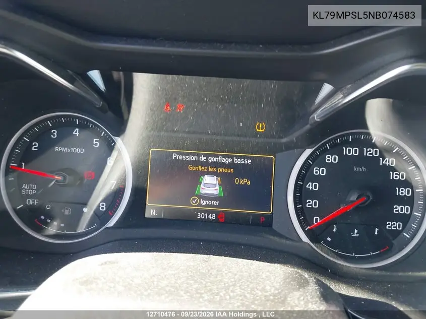 2022 CHEVROLET TRAILBLAZER VIN KL79MPSL5NB074583 — фото 7