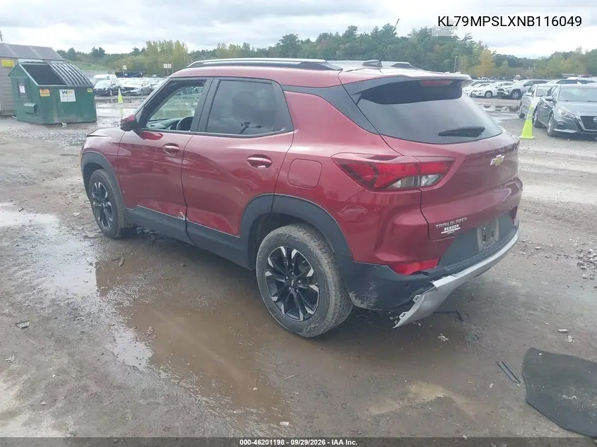 2022 CHEVROLET TRAILBLAZER VIN KL79MPSLXNB116049 — фото 3