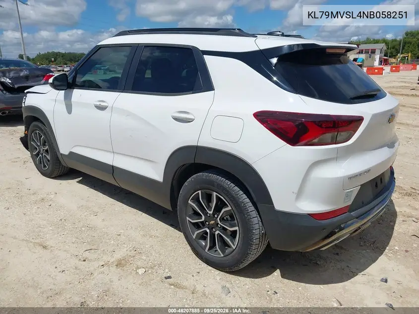 2022 CHEVROLET TRAILBLAZER VIN KL79MVSL4NB058251 — фото 3