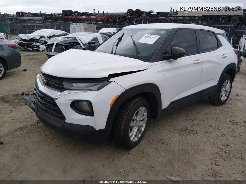 2022 CHEVROLET TRAILBLAZER VIN KL79MMS25NB136604 — фото 2