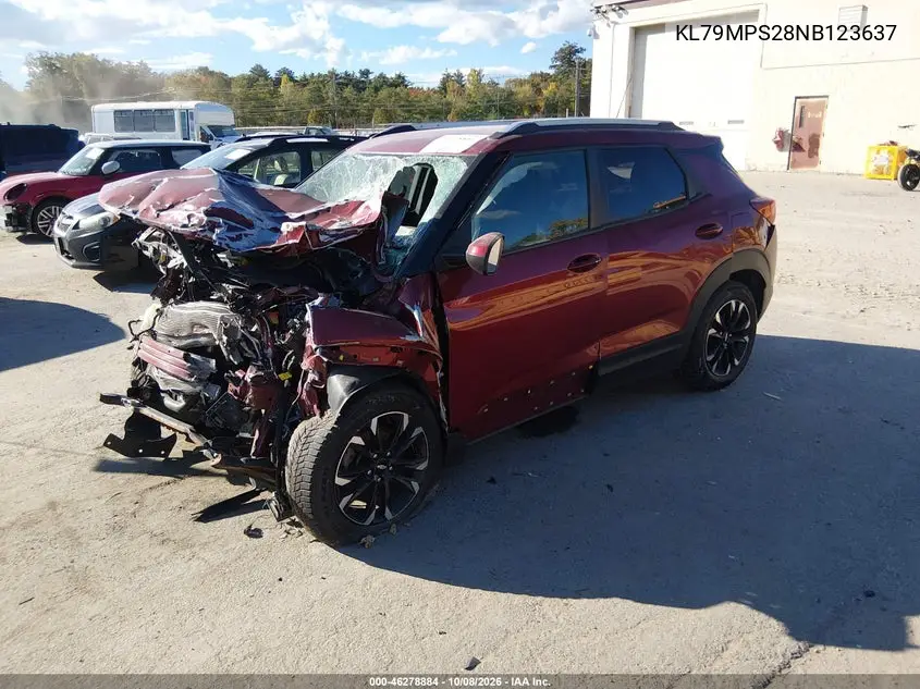 2022 CHEVROLET TRAILBLAZER VIN KL79MPS28NB123637 — фото 2