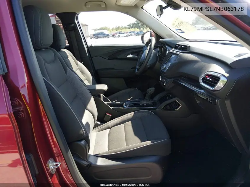 2022 CHEVROLET TRAILBLAZER VIN KL79MPSL7NB063178 — фото 5