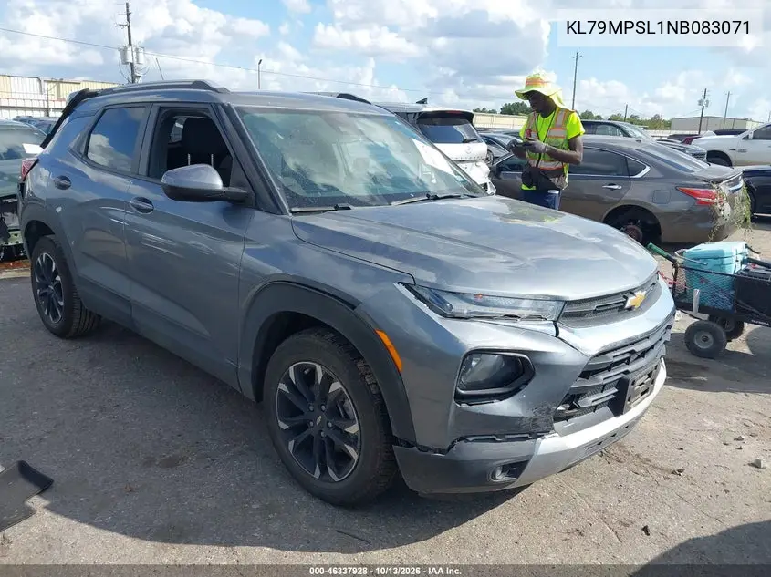 CHEVROLET TRAILBLAZER 2022, VIN KL79MPSL1NB083071