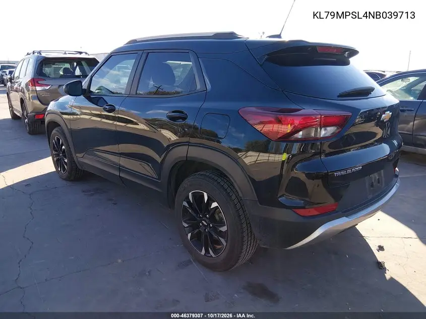 2022 CHEVROLET TRAILBLAZER VIN KL79MPSL4NB039713 — фото 3