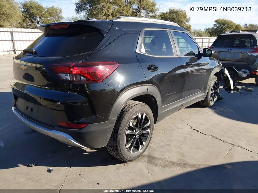2022 CHEVROLET TRAILBLAZER VIN KL79MPSL4NB039713 — фото 4