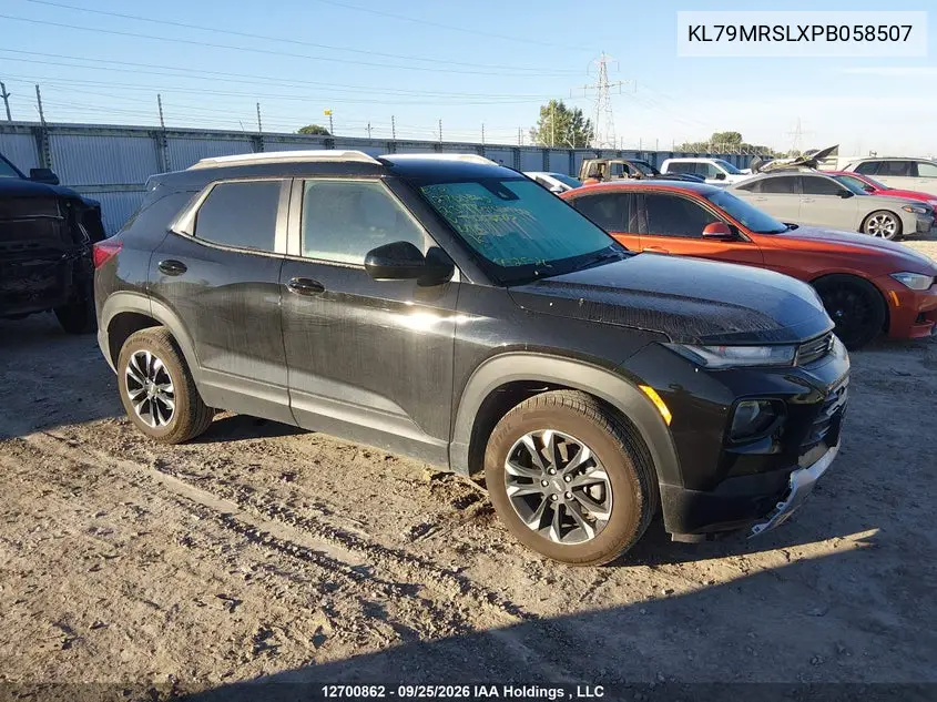 CHEVROLET TRAILBLAZER 2023, VIN KL79MRSLXPB058507