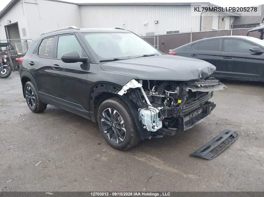 CHEVROLET TRAILBLAZER 2023, VIN KL79MRSL1PB205278