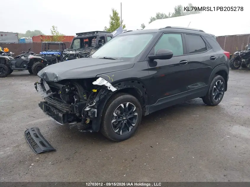 2023 CHEVROLET TRAILBLAZER VIN KL79MRSL1PB205278 — фото 2