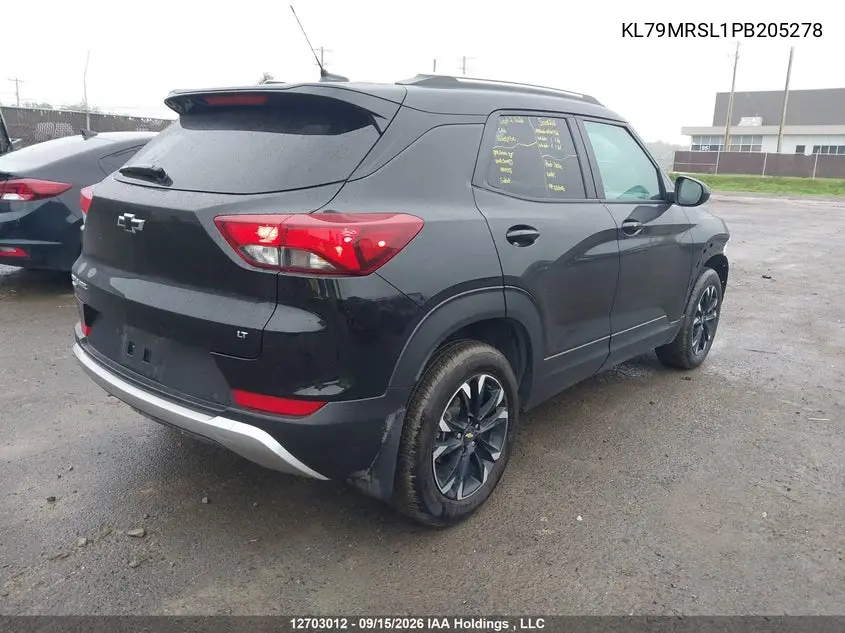 2023 CHEVROLET TRAILBLAZER VIN KL79MRSL1PB205278 — фото 4
