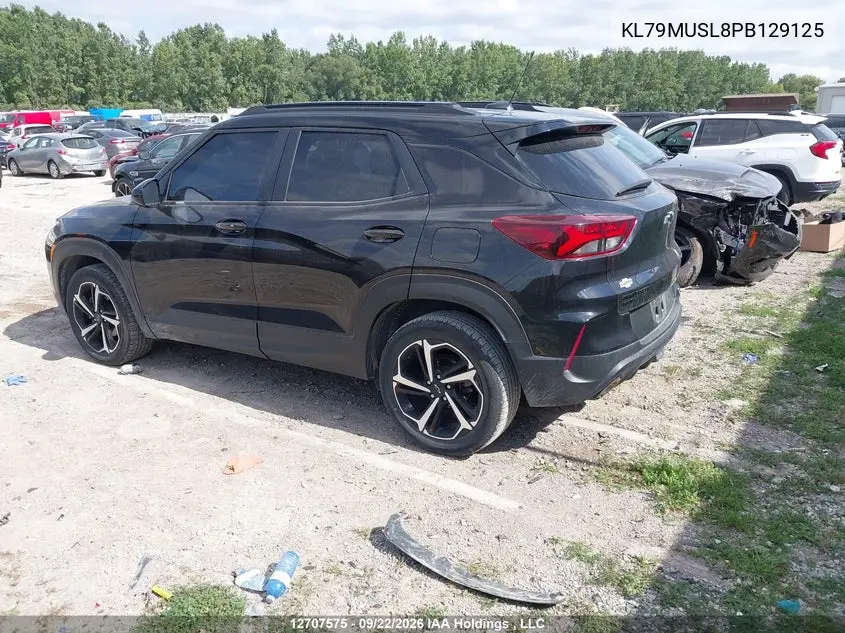 2023 CHEVROLET TRAILBLAZER VIN KL79MUSL8PB129125 — фото 3