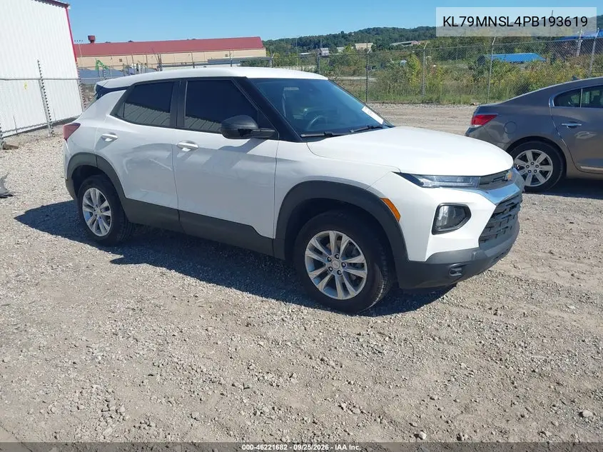 CHEVROLET TRAILBLAZER 2023, VIN KL79MNSL4PB193619