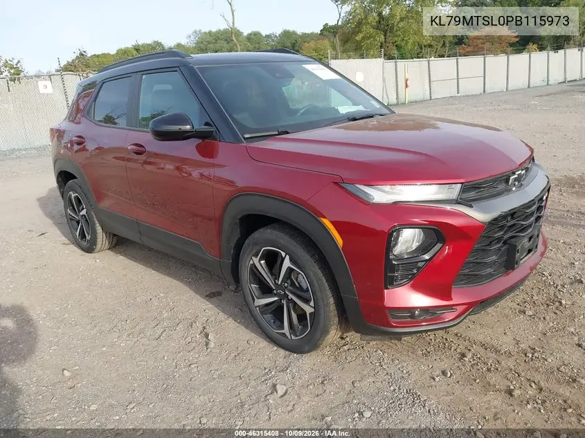 CHEVROLET TRAILBLAZER 2023, VIN KL79MTSL0PB115973