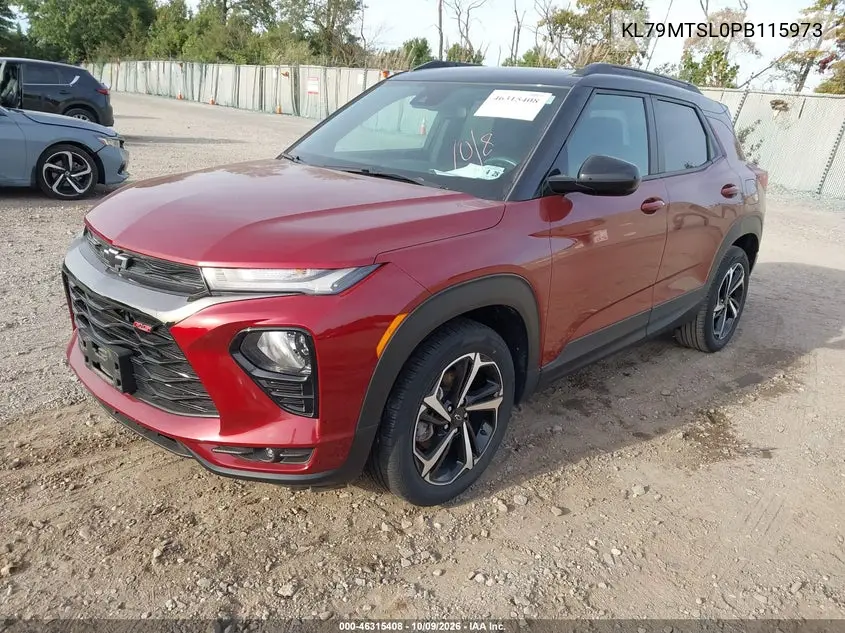 2023 CHEVROLET TRAILBLAZER VIN KL79MTSL0PB115973 — фото 2