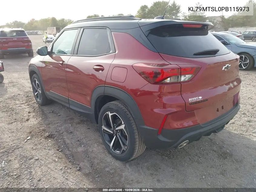 2023 CHEVROLET TRAILBLAZER VIN KL79MTSL0PB115973 — фото 3