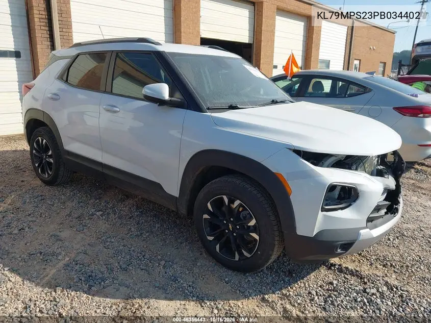 CHEVROLET TRAILBLAZER 2023, VIN KL79MPS23PB034402
