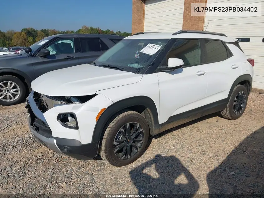 2023 CHEVROLET TRAILBLAZER VIN KL79MPS23PB034402 — фото 2