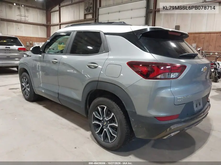2023 CHEVROLET TRAILBLAZER VIN KL79MSSL6PB078714 — фото 3