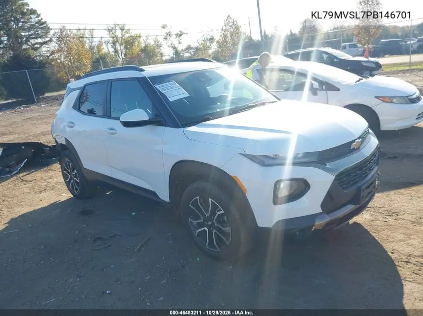 CHEVROLET TRAILBLAZER 2023, VIN KL79MVSL7PB146701