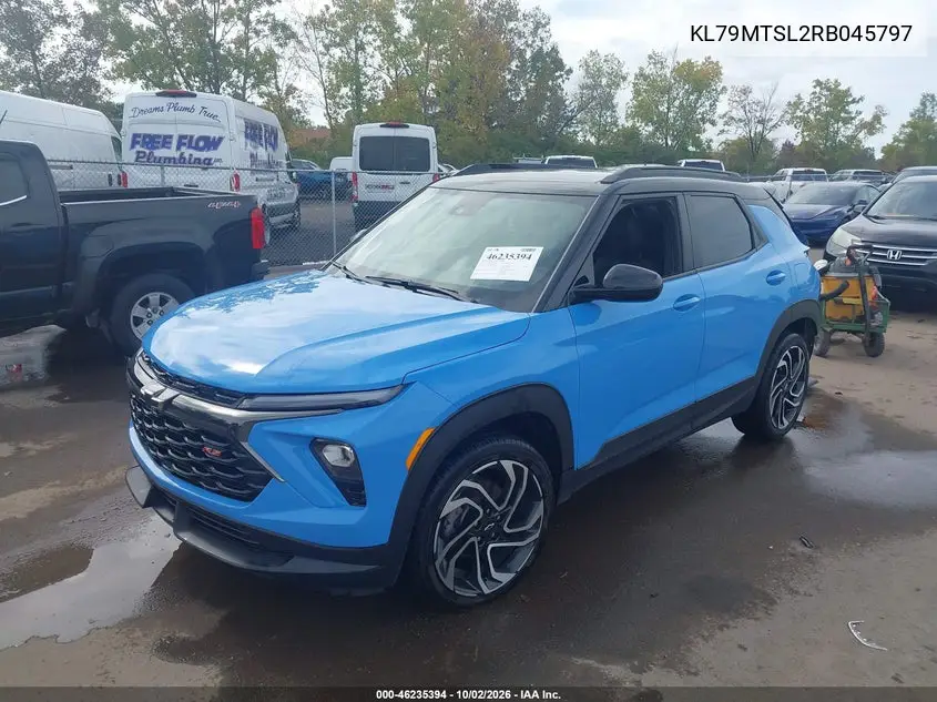 2024 CHEVROLET TRAILBLAZER VIN KL79MTSL2RB045797 — фото 2