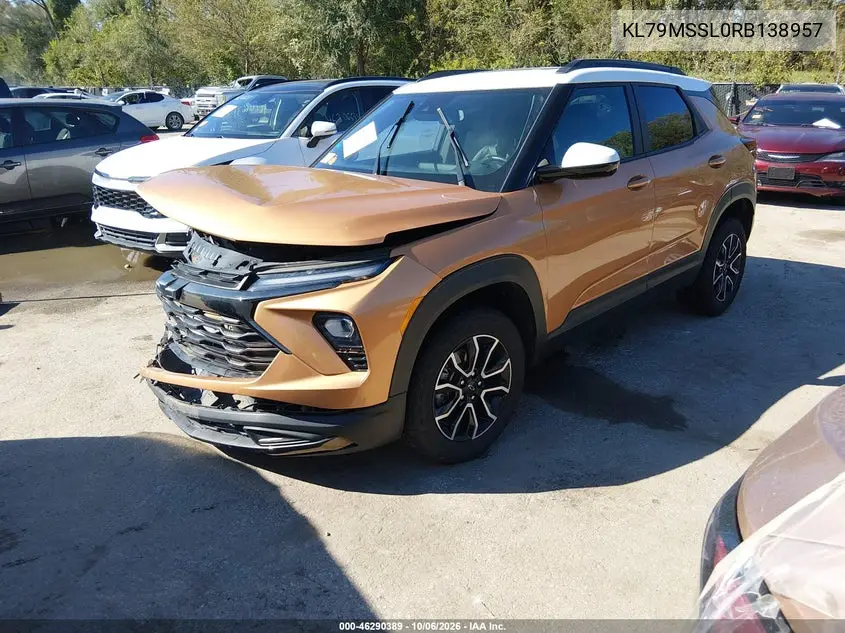 2024 CHEVROLET TRAILBLAZER VIN KL79MSSL0RB138957 — фото 2